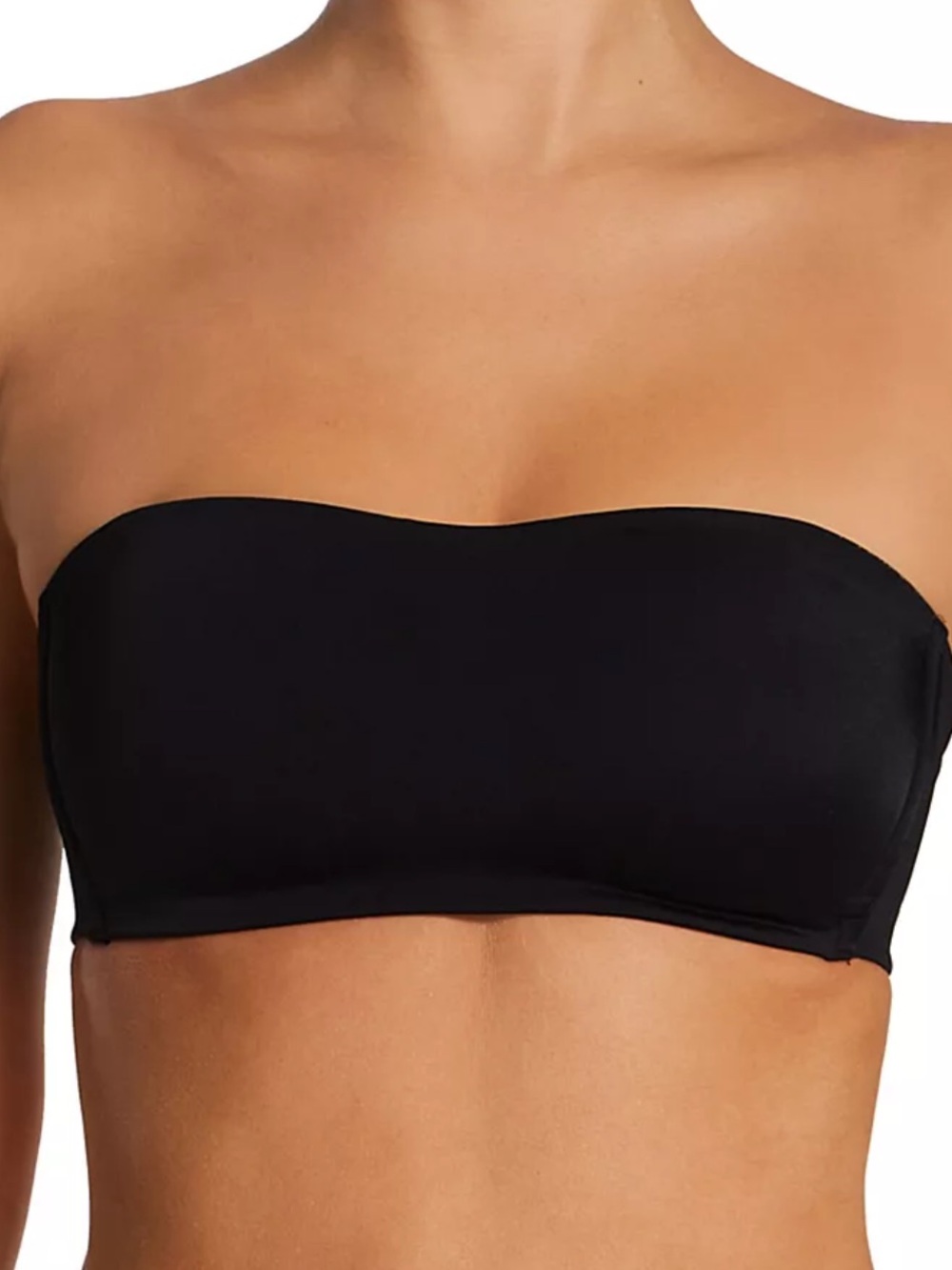 NWT Warners Easy Does It Wireless Lightly Lined Strapless Bra SZ L in Black
